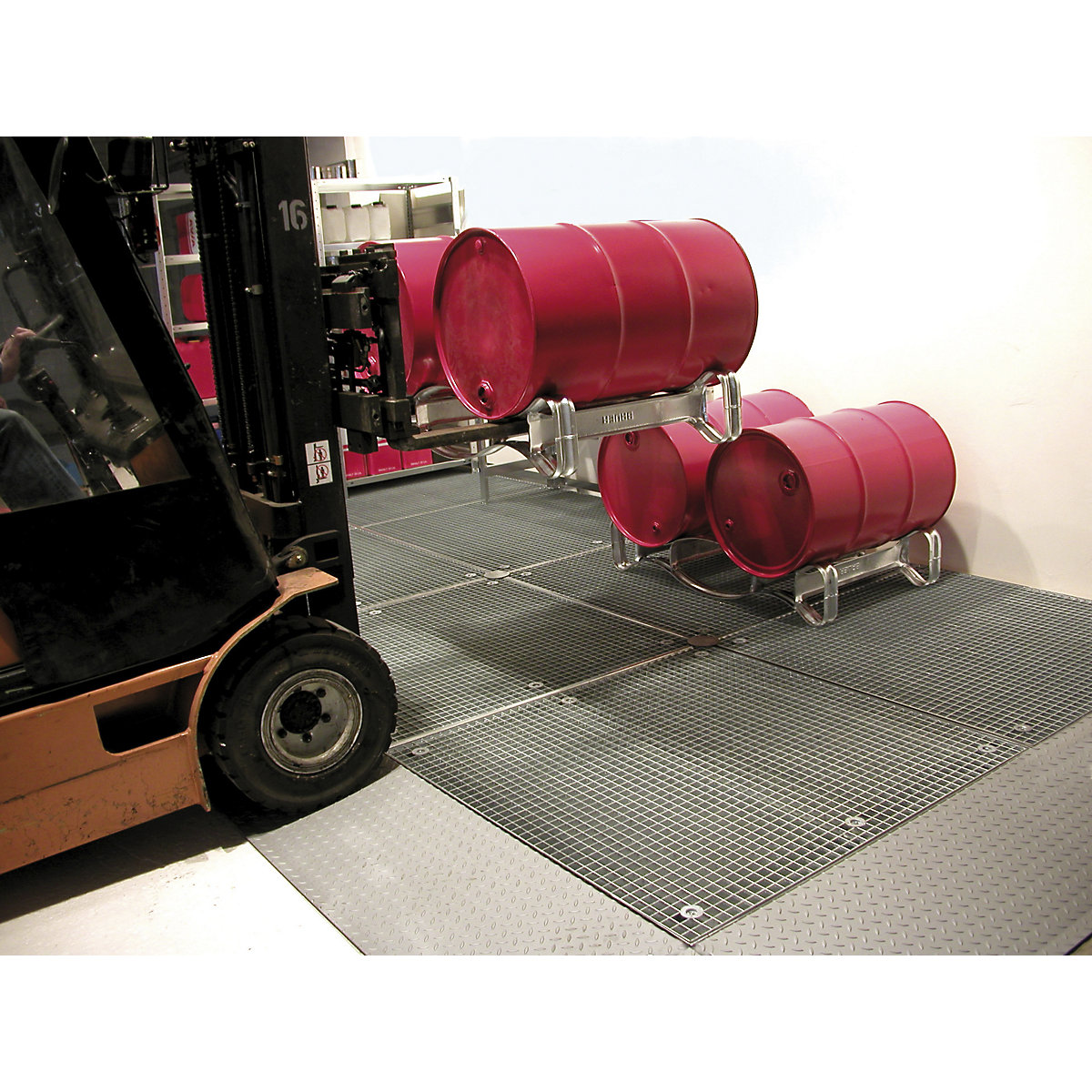 Cubeta plana y baja de acero – eurokraft pro (Imagen del producto 3)-2