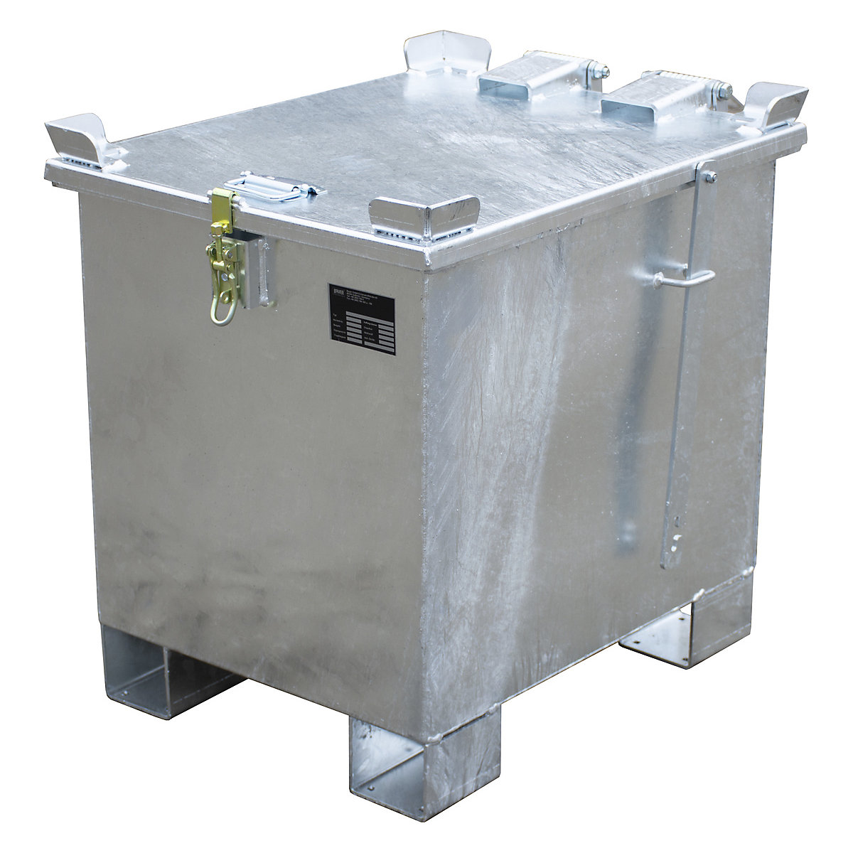 Recipiente de almacenamiento para baterías y pilas de iones de litio – eurokraft pro (Imagen del producto 3)-2