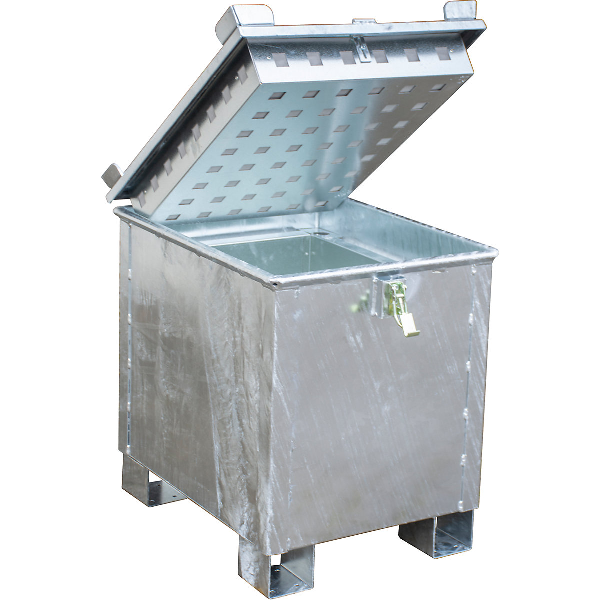 Recipiente de almacenamiento para baterías y pilas de iones de litio – eurokraft pro (Imagen del producto 3)-2