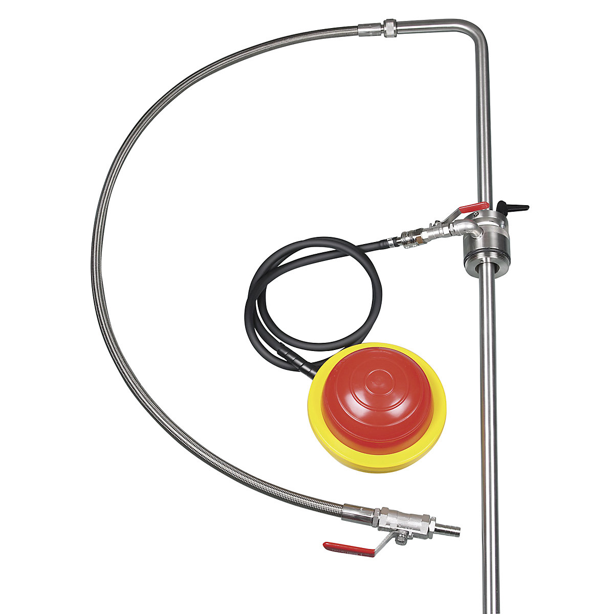 Bomba de acero inoxidable para disolventes, accionada por pedal