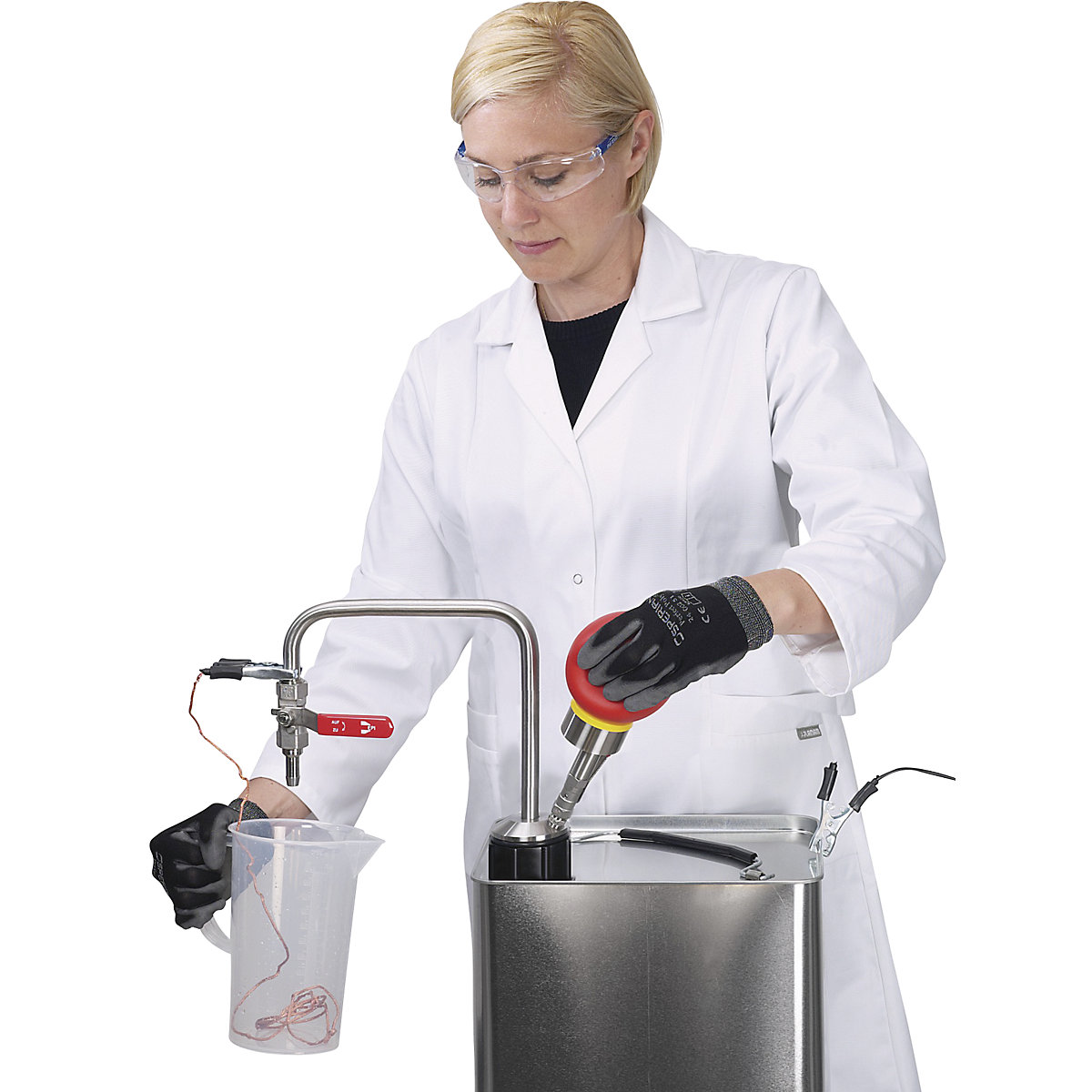 Bomba de acero inoxidable para disolventes, funcionamiento manual (Imagen del producto 12)-11