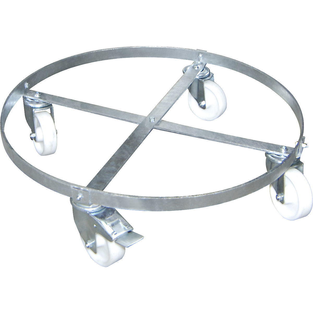 Carro para bidones, galvanizado &ndash; eurokraft pro