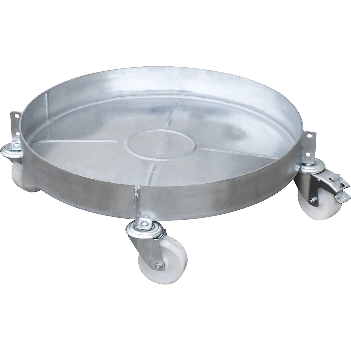 Carro para bidones, galvanizado &ndash; eurokraft pro