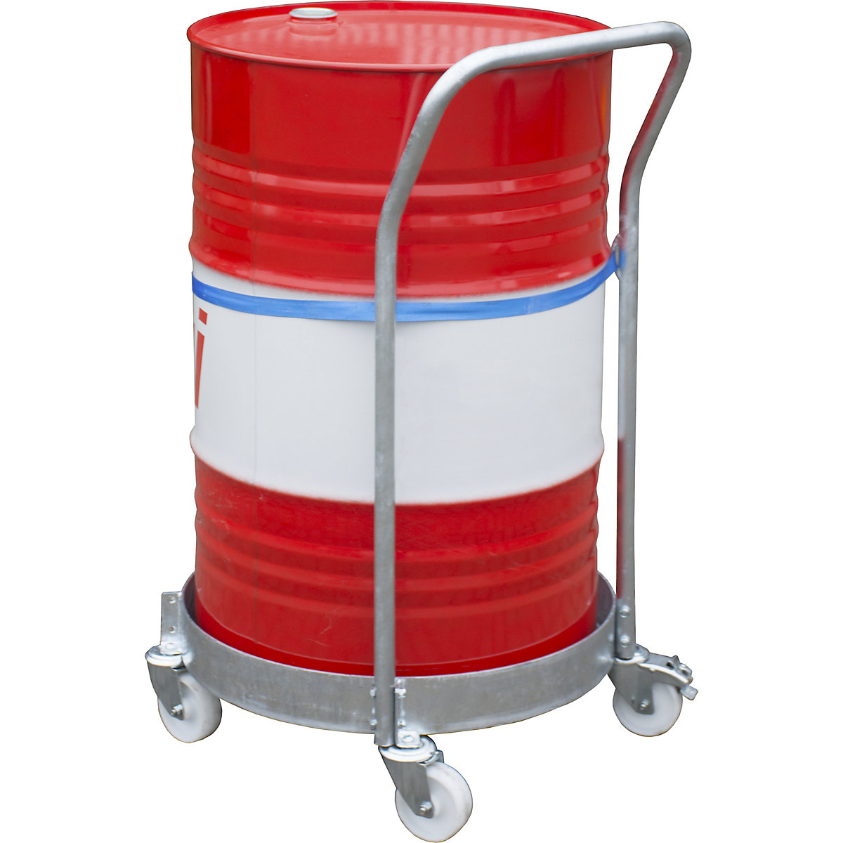 Carro para bidones, galvanizado – eurokraft pro (Imagen del producto 2)-1