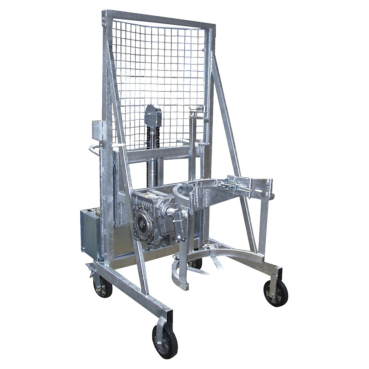 Dispositivo de elevación y volcado de bidones Liftomat L/E &ndash; eurokraft pro