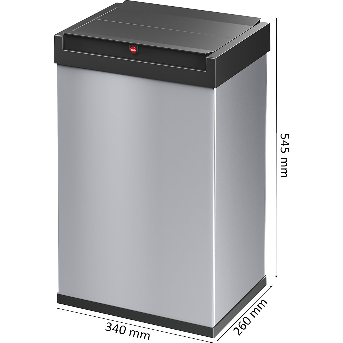 Caja para residuos con tapa oscilante BIG-BOX SWING – Hailo (Imagen del producto 6)-5