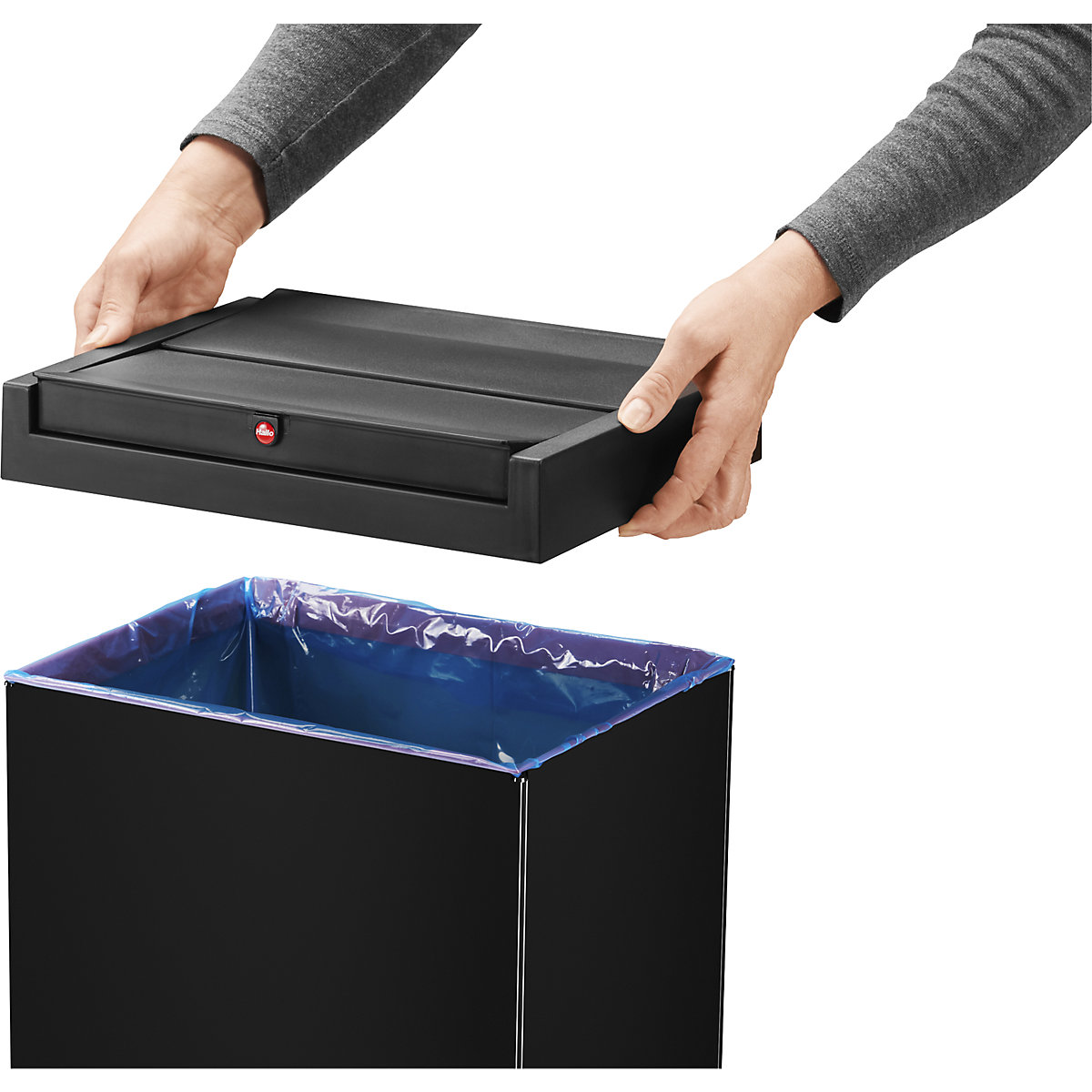 Caja para residuos con tapa oscilante BIG-BOX SWING – Hailo (Imagen del producto 4)-3