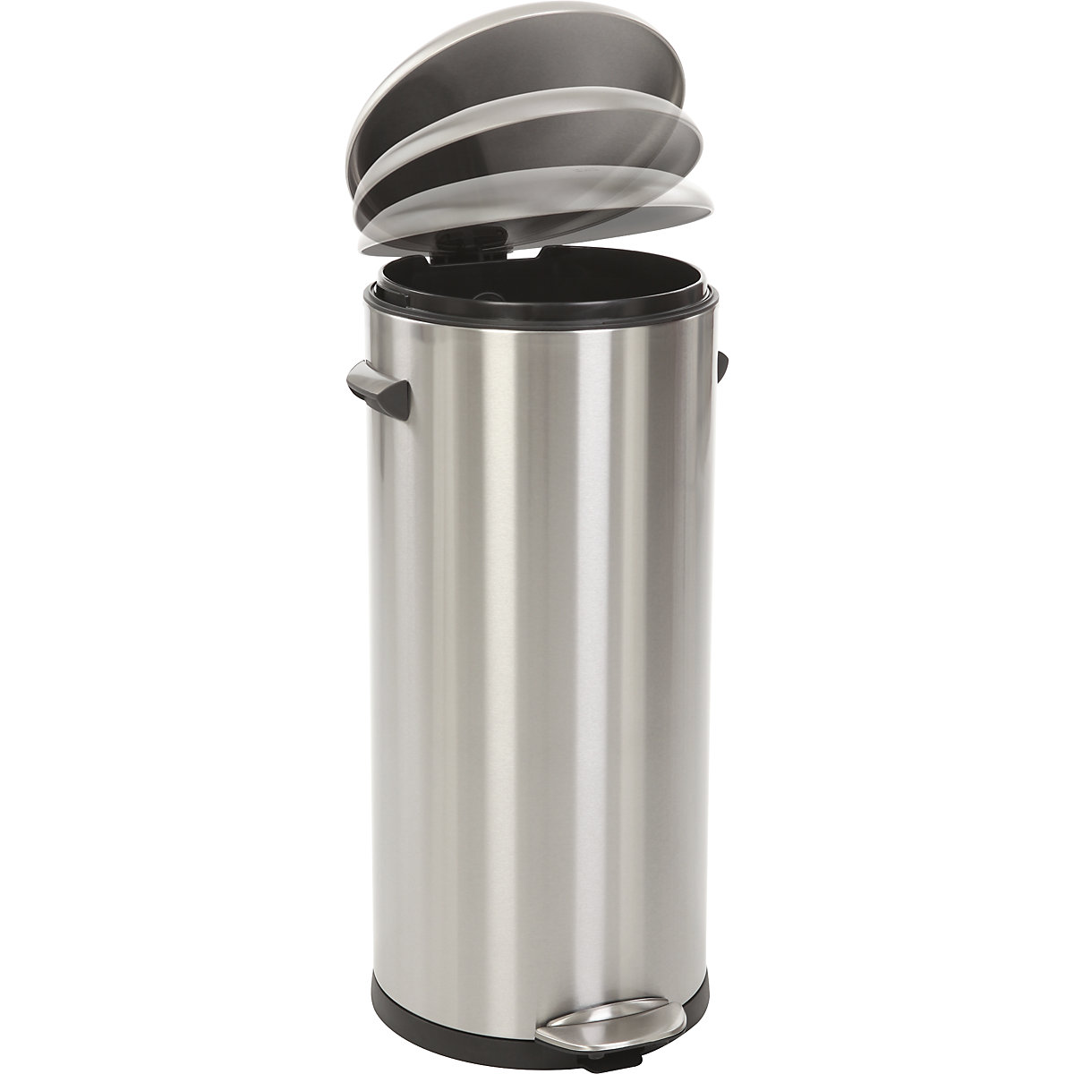 Colector de residuos con pedal, de acero inoxidable – EKO (Imagen del producto 2)-1