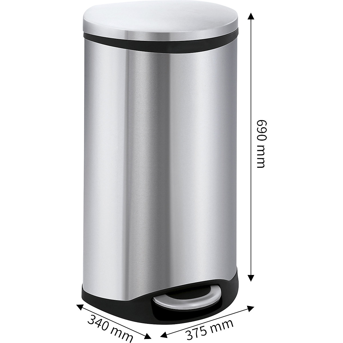 Colector de residuos con pedal, en forma de concha – EKO (Imagen del producto 5)-4