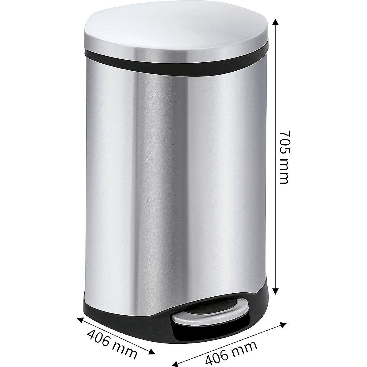 Colector de residuos con pedal, en forma de concha – EKO (Imagen del producto 5)-4