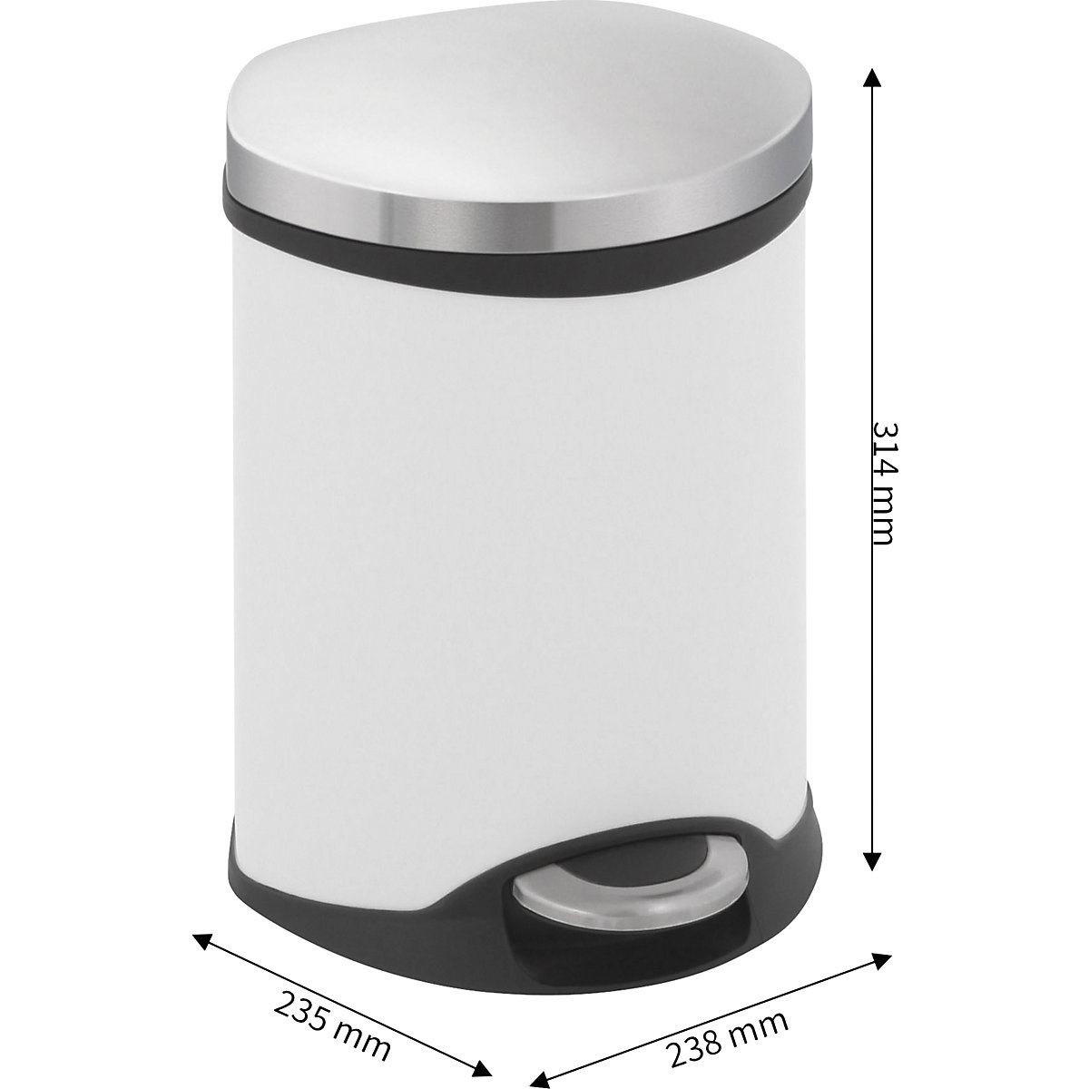 Colector de residuos con pedal, en forma de concha – EKO (Imagen del producto 5)-4
