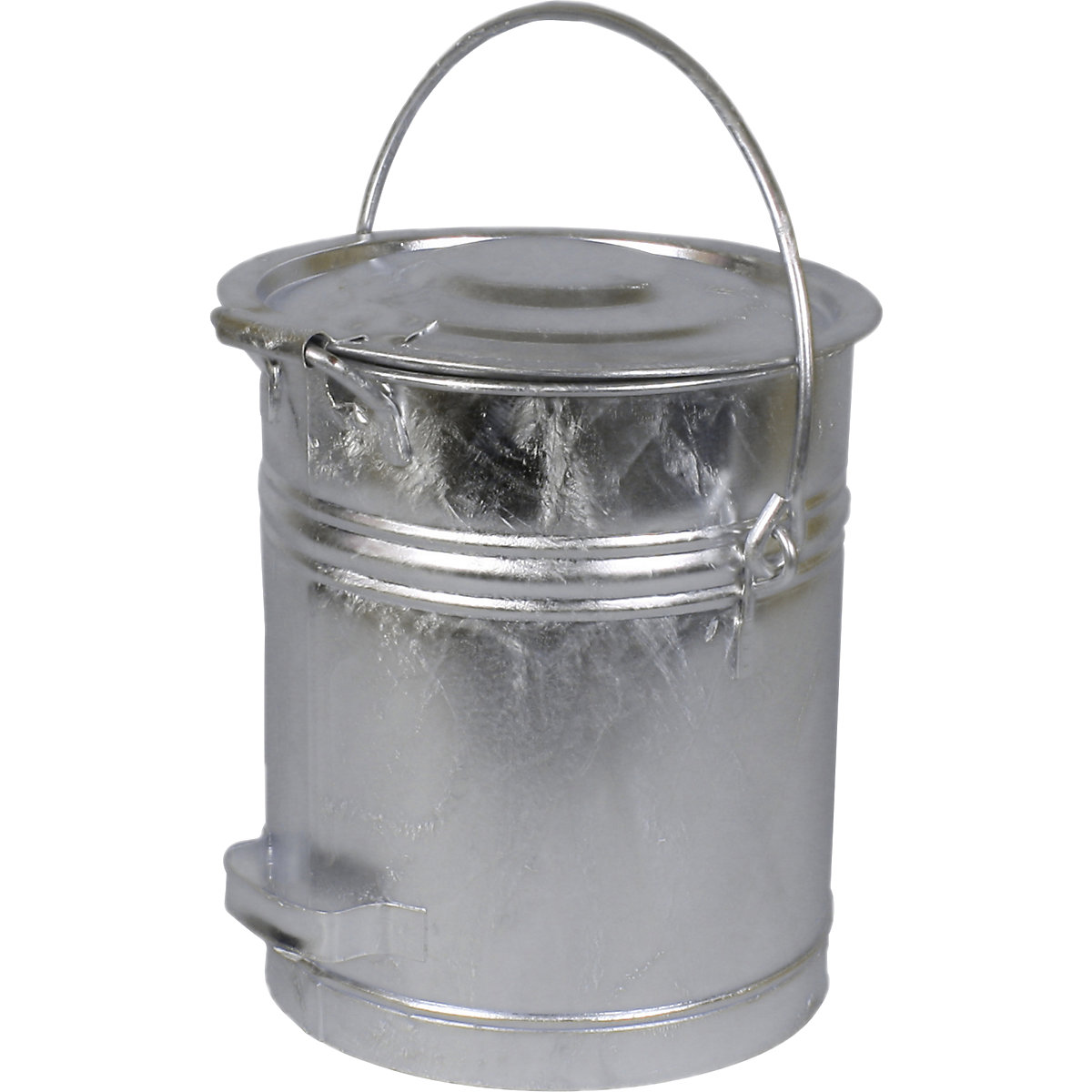 Cubo con tapa de bisagra