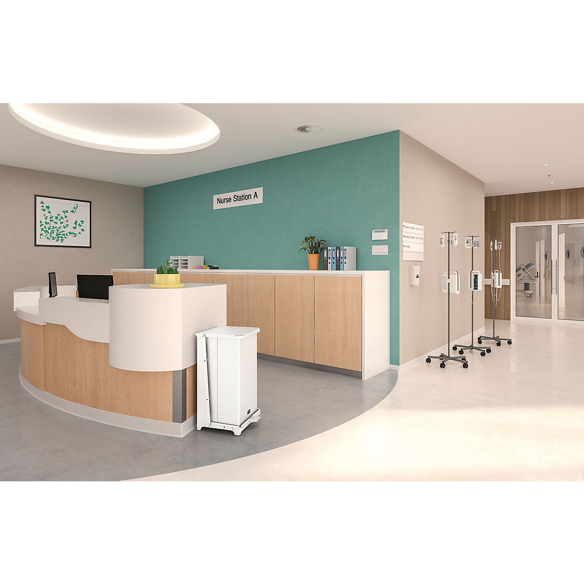 Cubo de basura con pedal Defenders® – Rubbermaid (Imagen del producto 7)-6