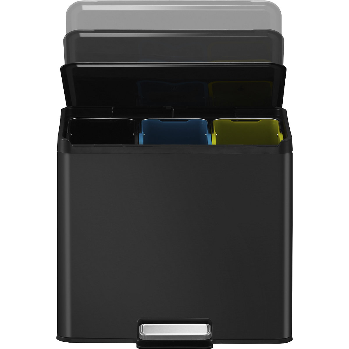 Cubo de basura con pedal Recycler, acero – EKO (Imagen del producto 5)-4