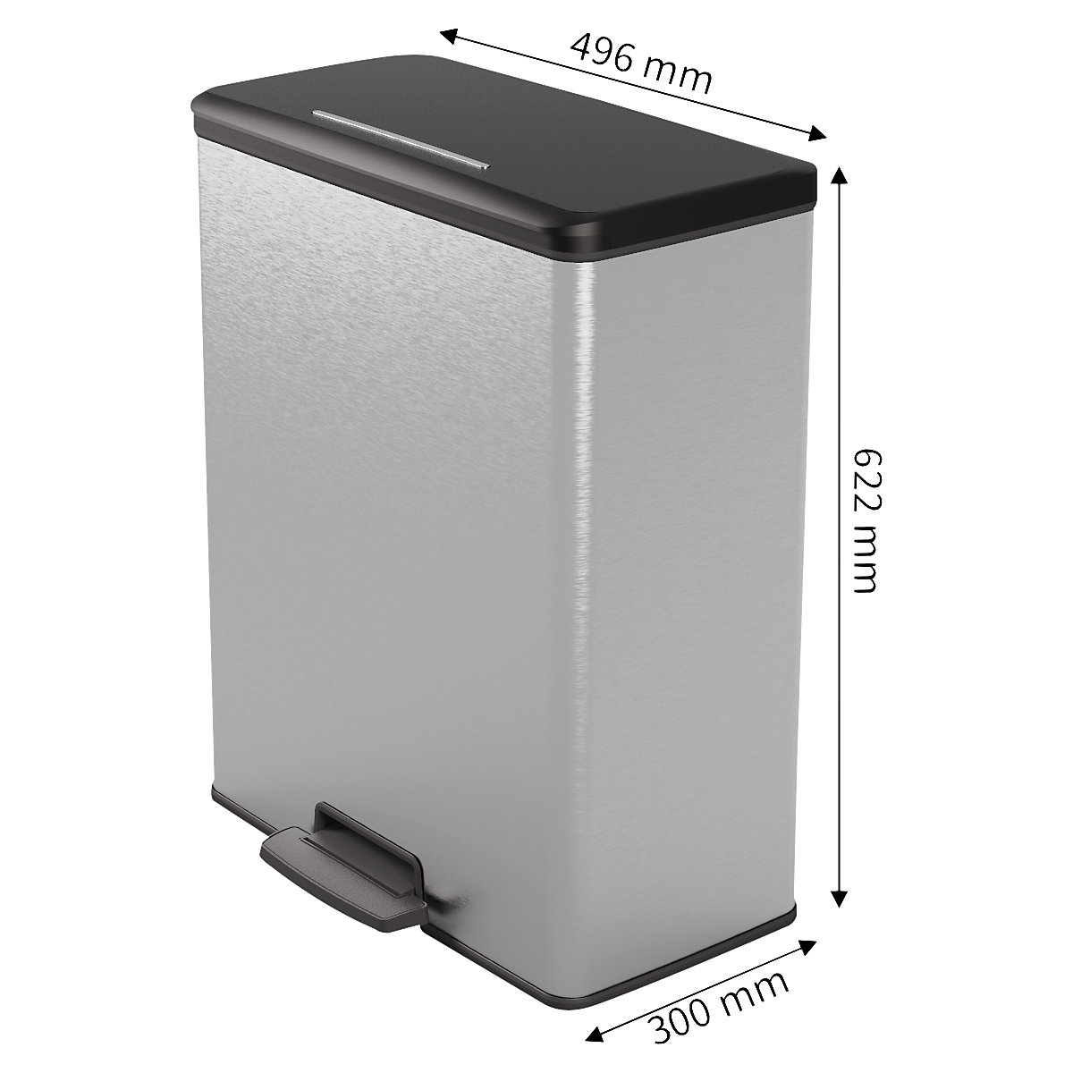 Cubo de basura con pedal Slim (Imagen del producto 7)-6