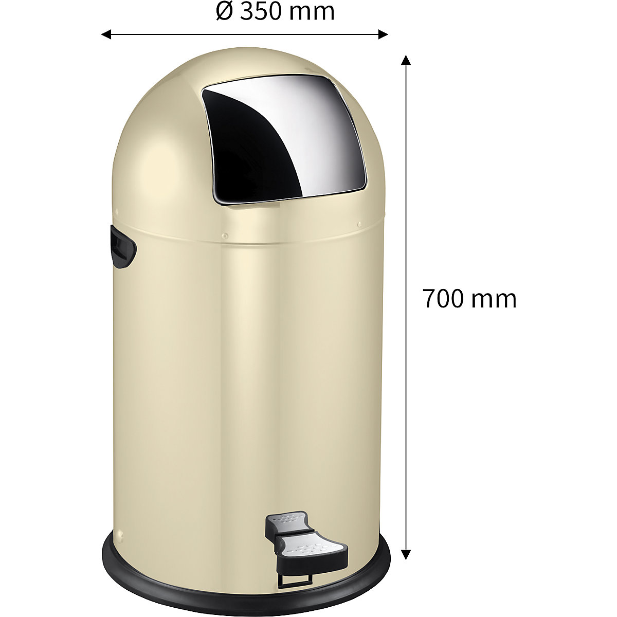 Cubo de basura de trampilla con pedal – EKO (Imagen del producto 7)-6
