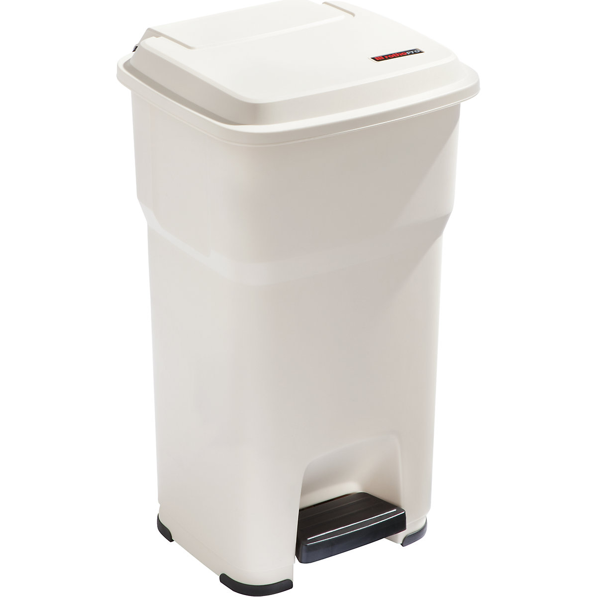 Cubo de pedal HERA – rothopro, capacidad 60 l, A x H x P 390 x 690 x 390 mm, beige-5