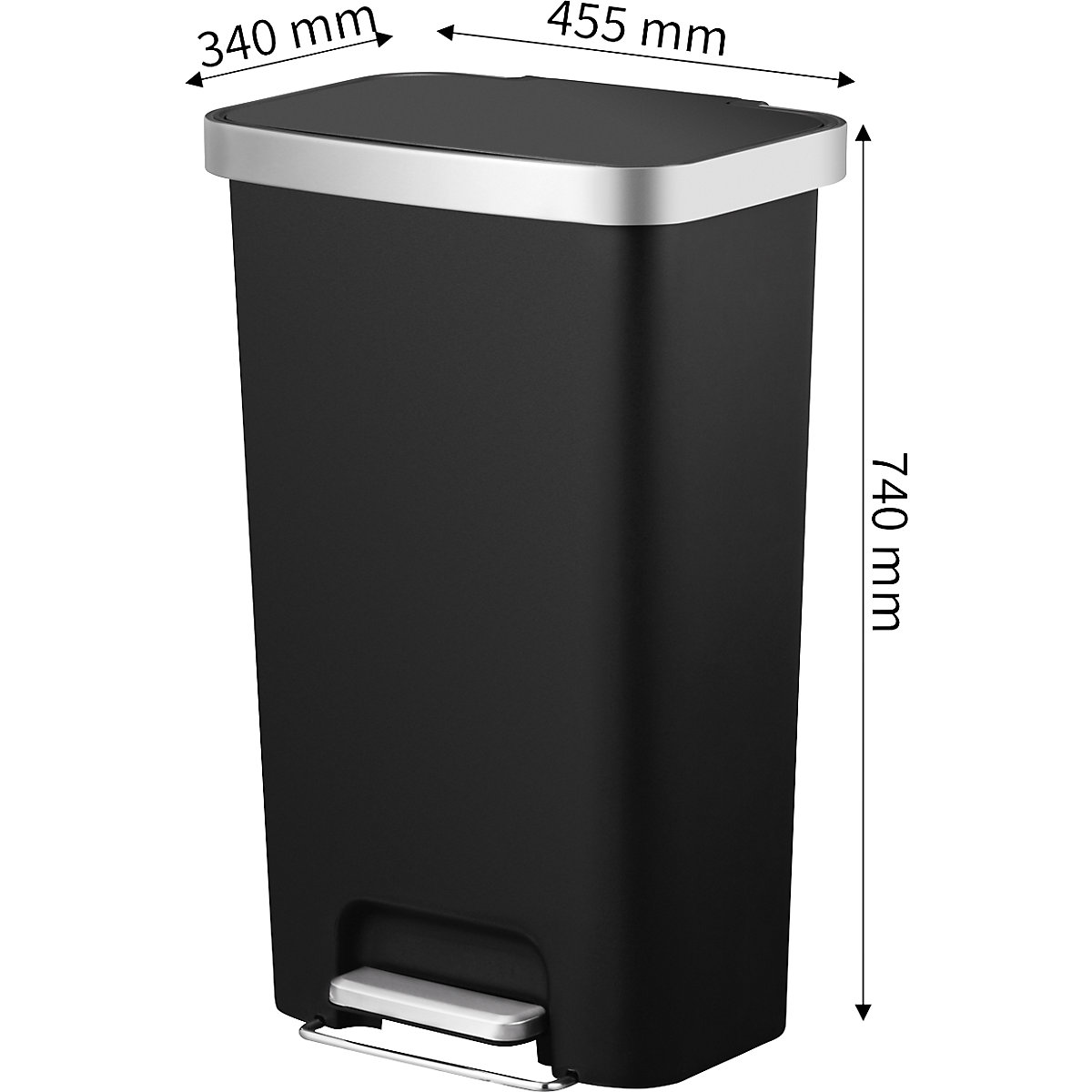 Cubo de pedal Hana, rectangular – EKO (Imagen del producto 12)-11