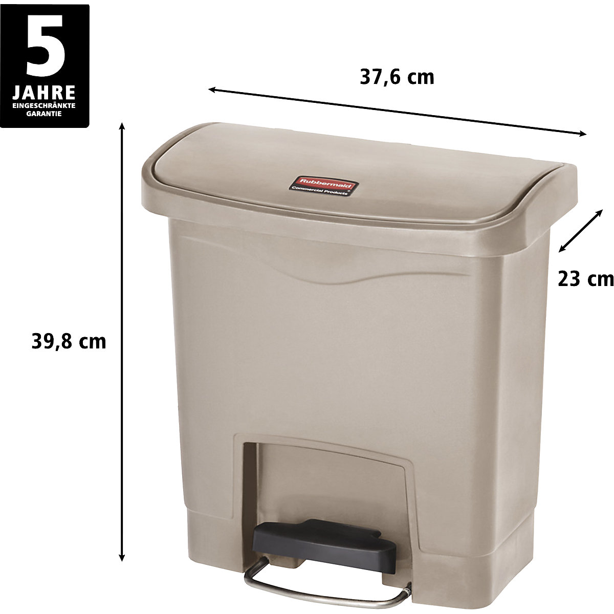 Cubo de pedal SLIM JIM® – Rubbermaid (Imagen del producto 2)-1
