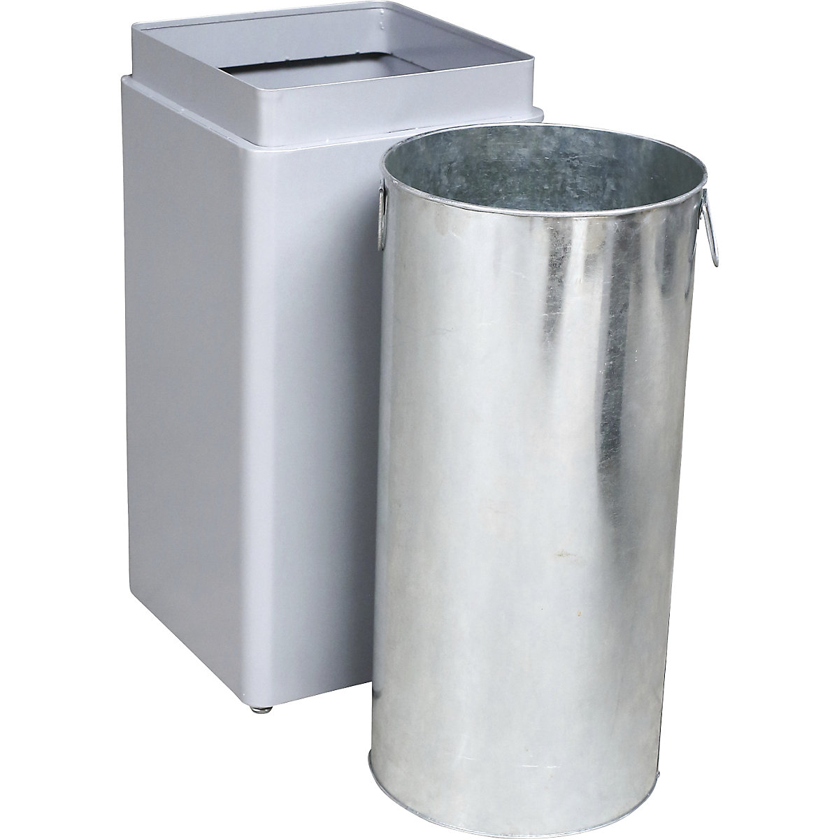 Recipiente de acero para residuos, ignífugo – Probbax (Imagen del producto 3)-2