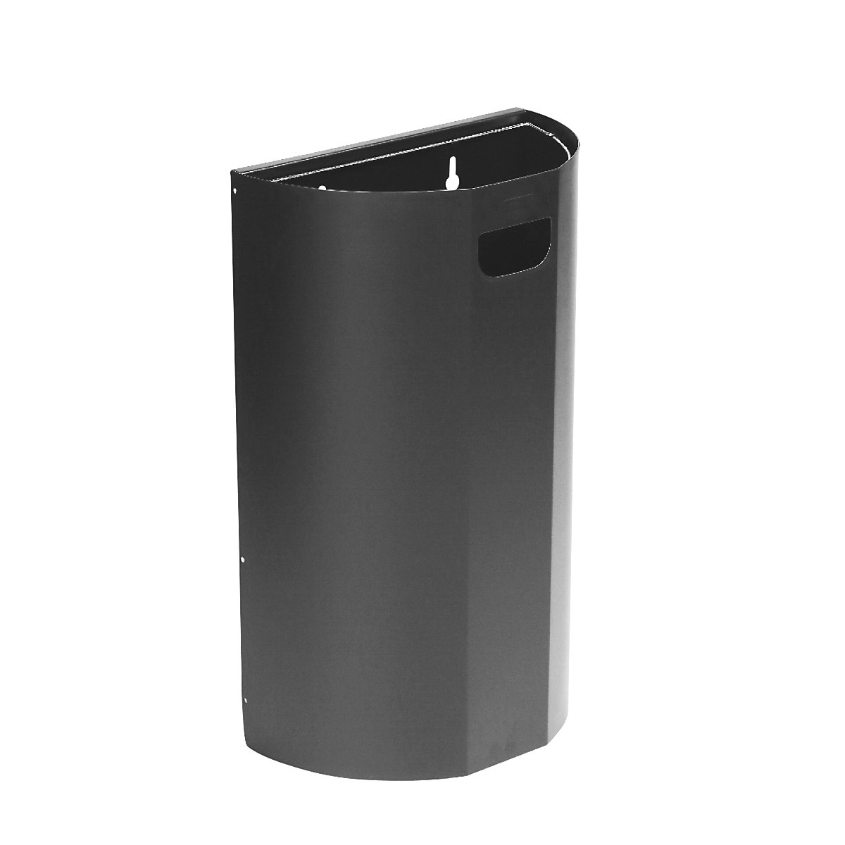 Recipiente mural para residuos, semicircular – Probbax (Imagen del producto 9)-8