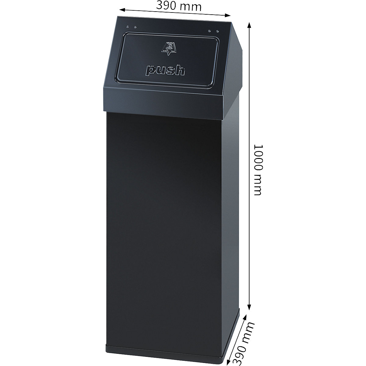 Recipiente para residuos, aluminio (Imagen del producto 2)-1