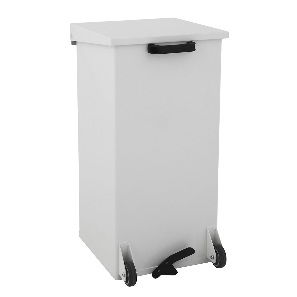 Recipiente para residuos con pedal y ruedas