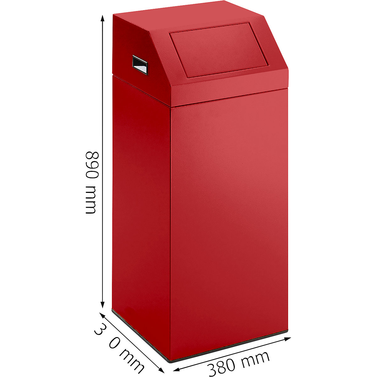 Recipiente para separar materiales, autoextinguible – eurokraft pro (Imagen del producto 3)-2