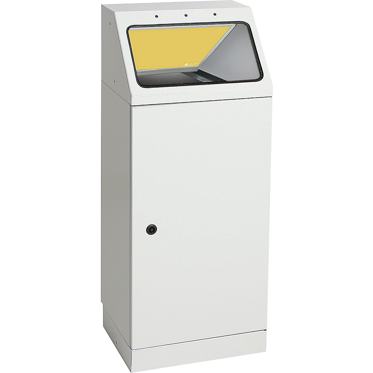 Recipiente para separar materiales, autoextinguible