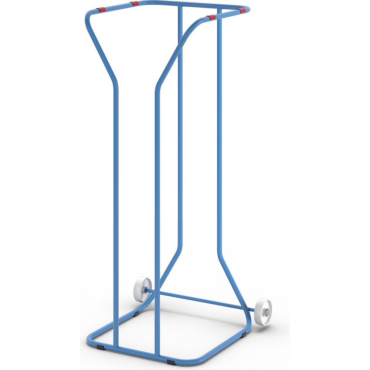 Portabolsa de basura de gran capacidad para separar materiales, acero – eurokraft pro (Imagen del producto 5)-4