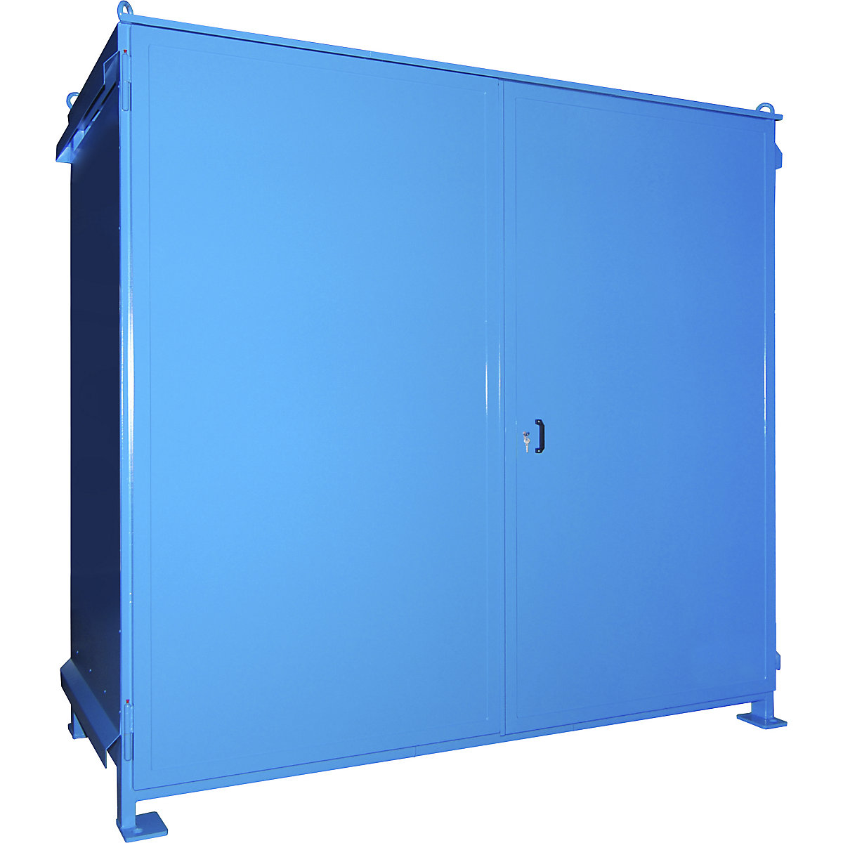 Container cu rafturi pentru substanțe periculoase – eurokraft pro (Imagine produs 2)-1