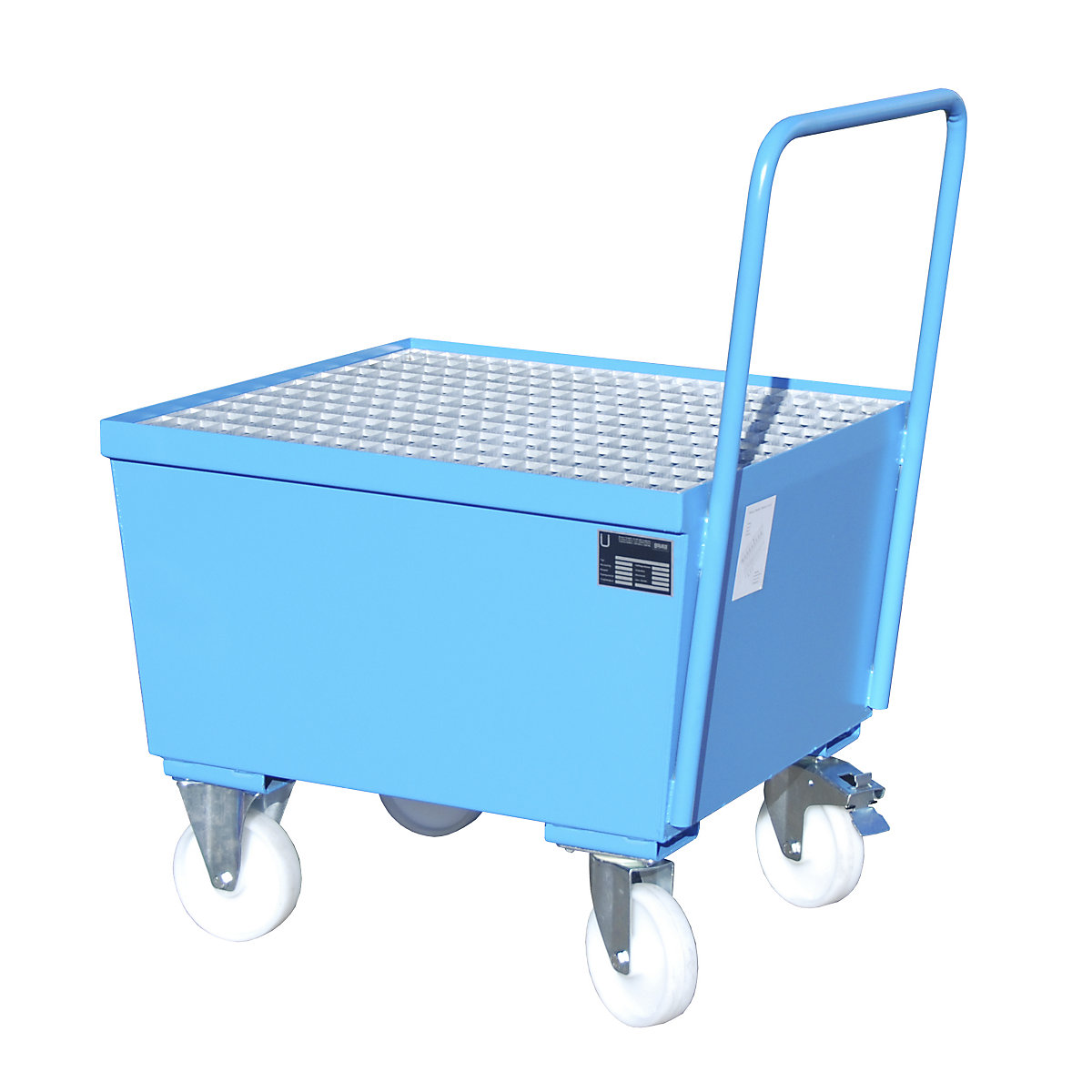 Vană de captare mobile din oțel cu profiluri pentru margini – eurokraft pro