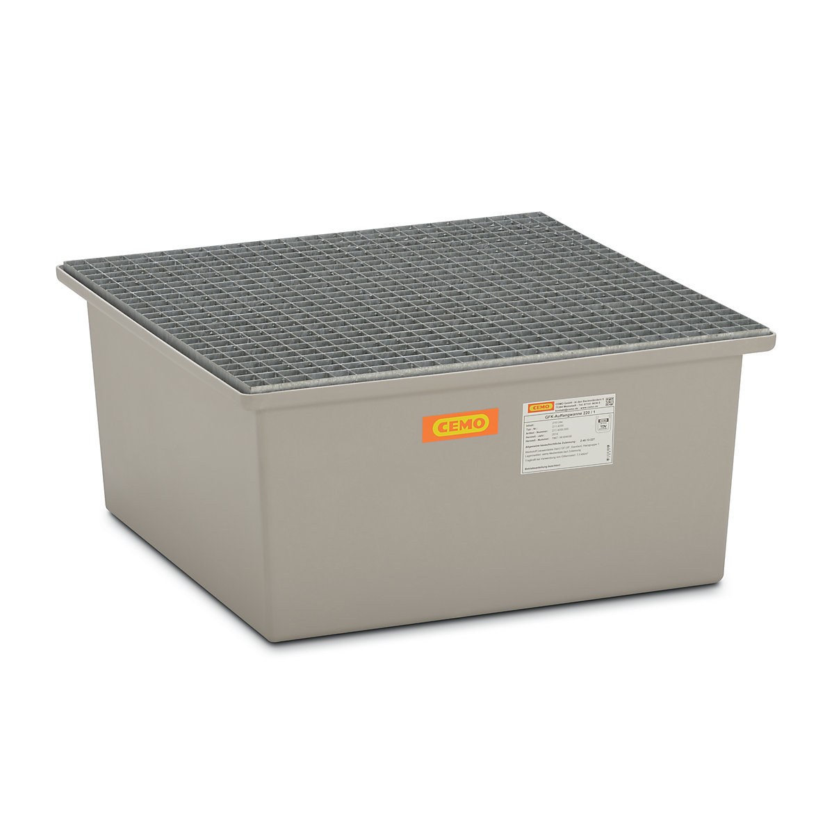 Vană de captare pentru podea, din plastic armat cu fibră de sticlă – CEMO (Imagine produs 3)-2