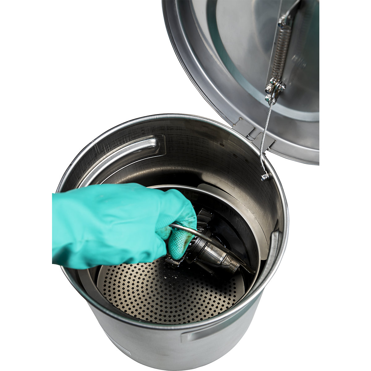 Dispozitiv pentru curățarea pieselor mici, capacitate 8 l (Imagine produs 9)-8