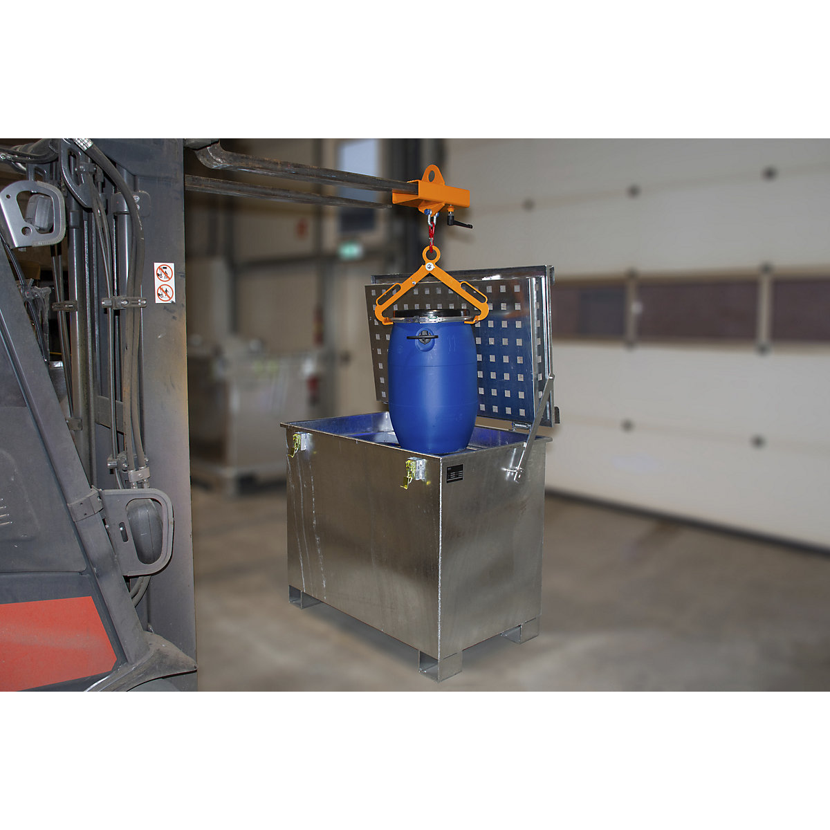 Recipient de depozitare pentru baterii litiu-ion/acumulatori – eurokraft pro (Imagine produs 5)-4