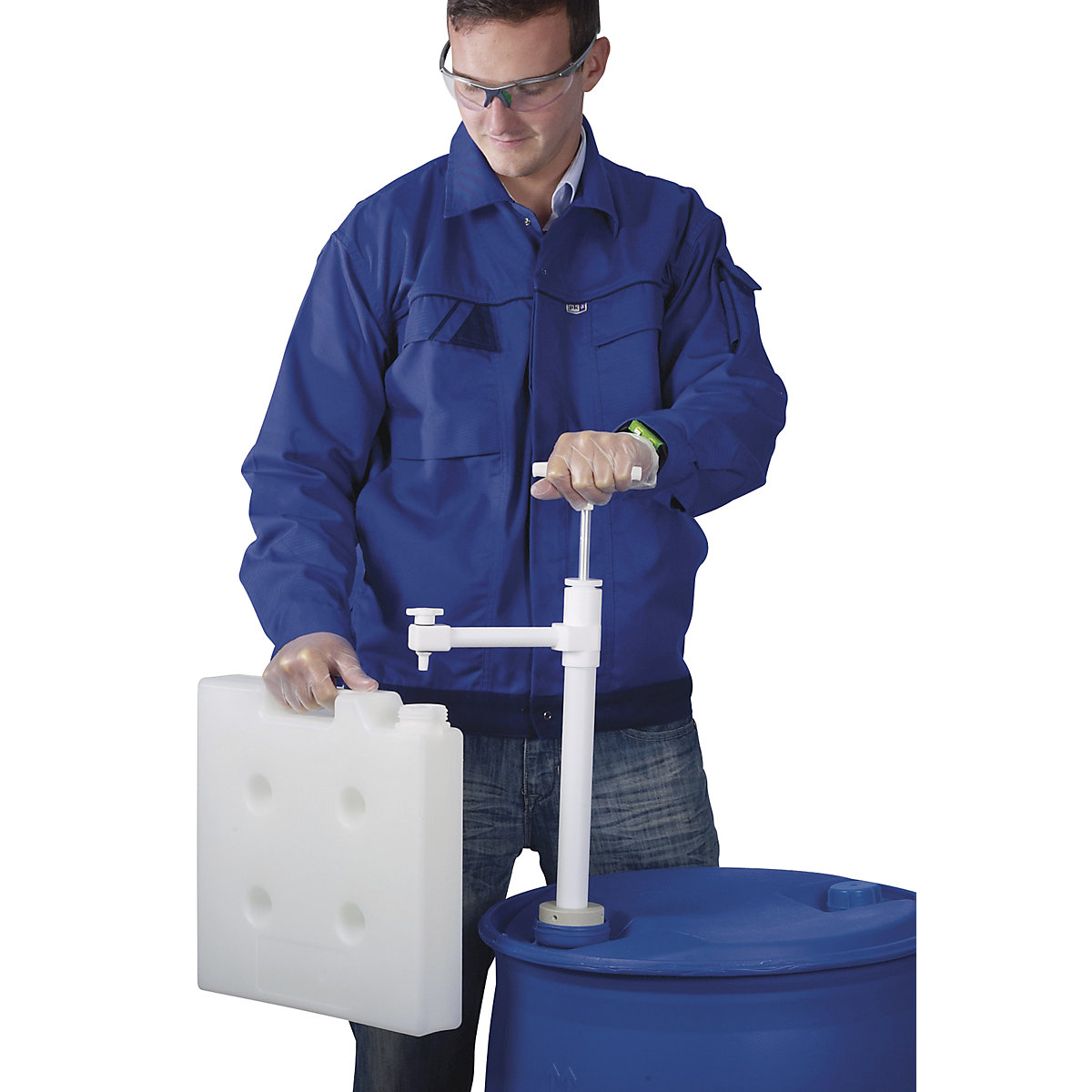 Pompă manuală din PTFE, pentru butoi (Imagine produs 2)-1