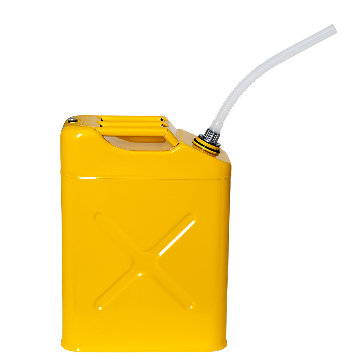 Canistră de siguranță cu capac cu filet și țeavă de evacuare (Imagine produs 5)-4