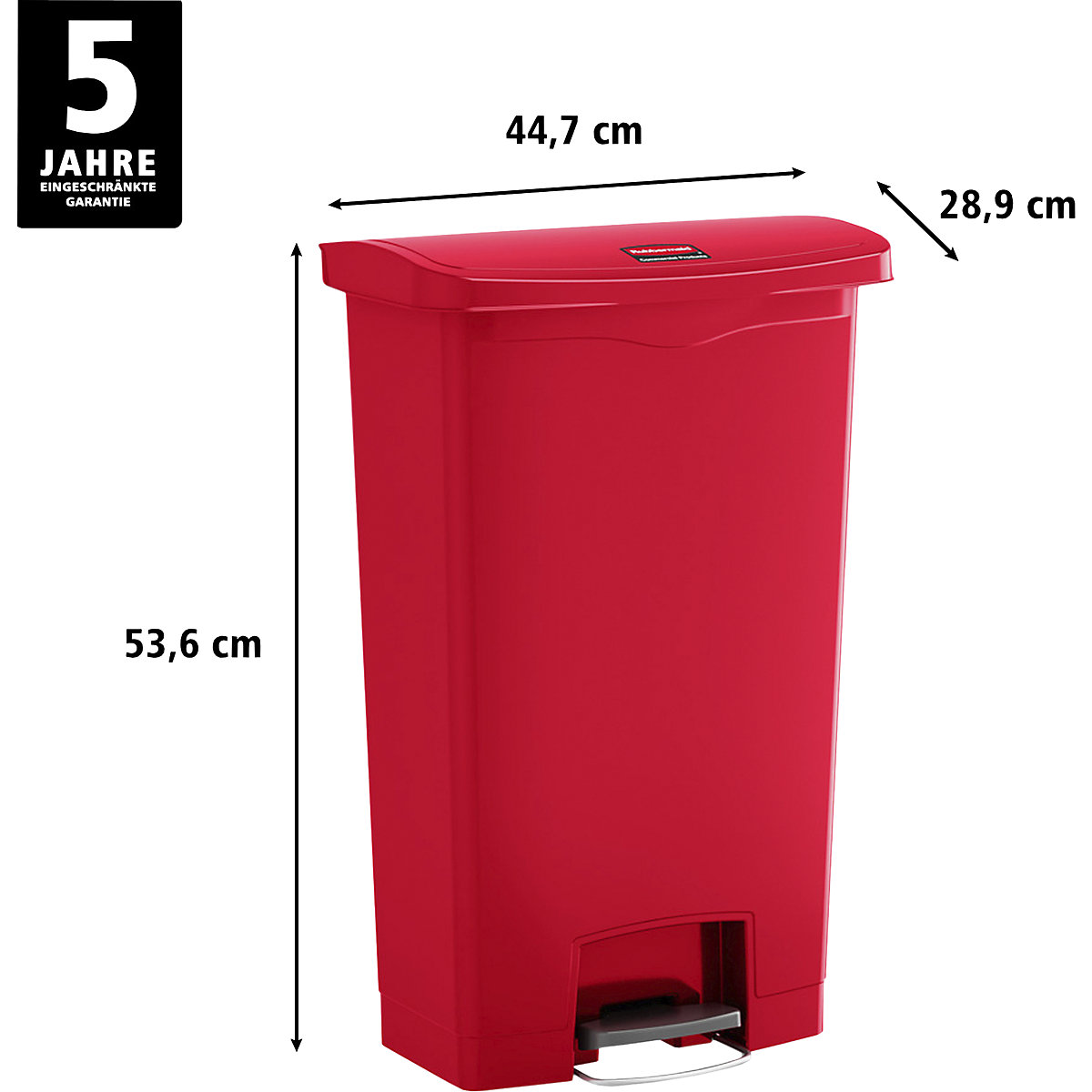 Coș cu pedală SLIM JIM® – Rubbermaid (Imagine produs 2)-1