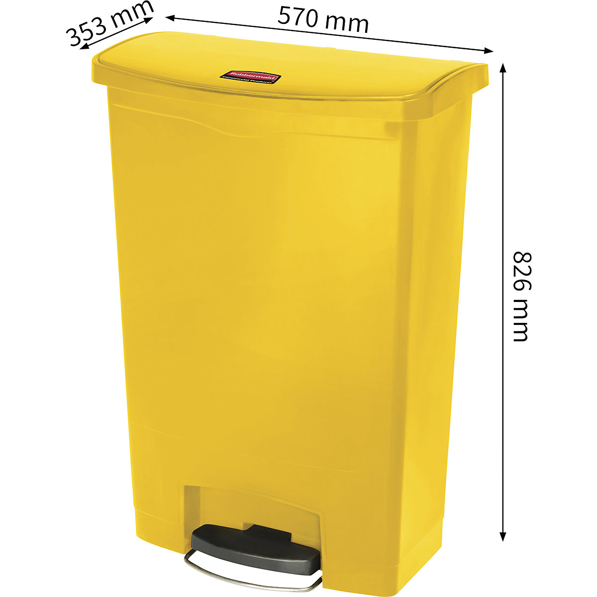 Coș cu pedală SLIM JIM® – Rubbermaid (Imagine produs 3)-2