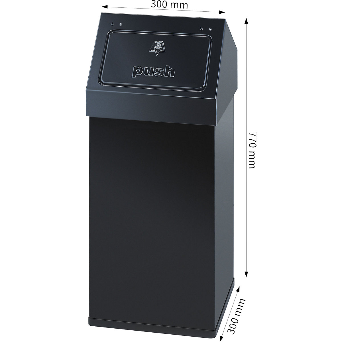 Coș de gunoi, aluminiu (Imagine produs 2)-1