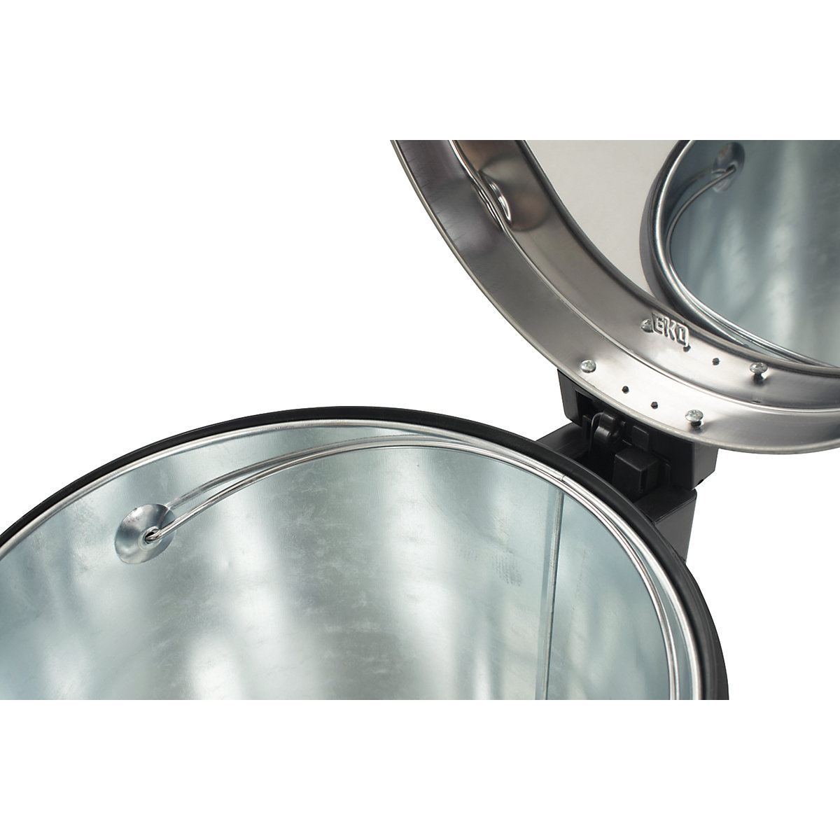 Colector de deșeuri cu pedală, cu găleată interioară din metal (Imagine produs 3)-2