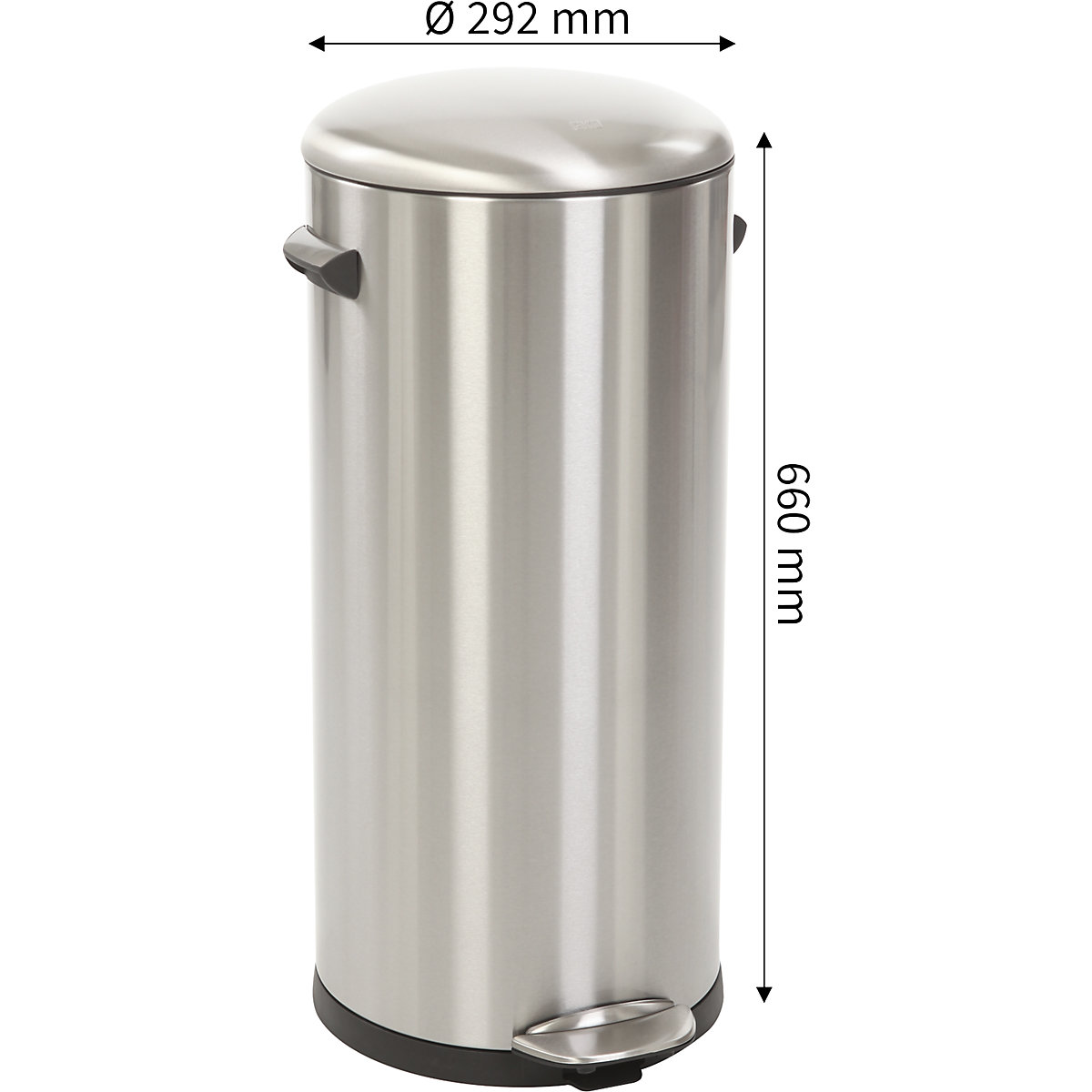 Colector de deșeuri, cu pedală, inox – EKO (Imagine produs 3)-2