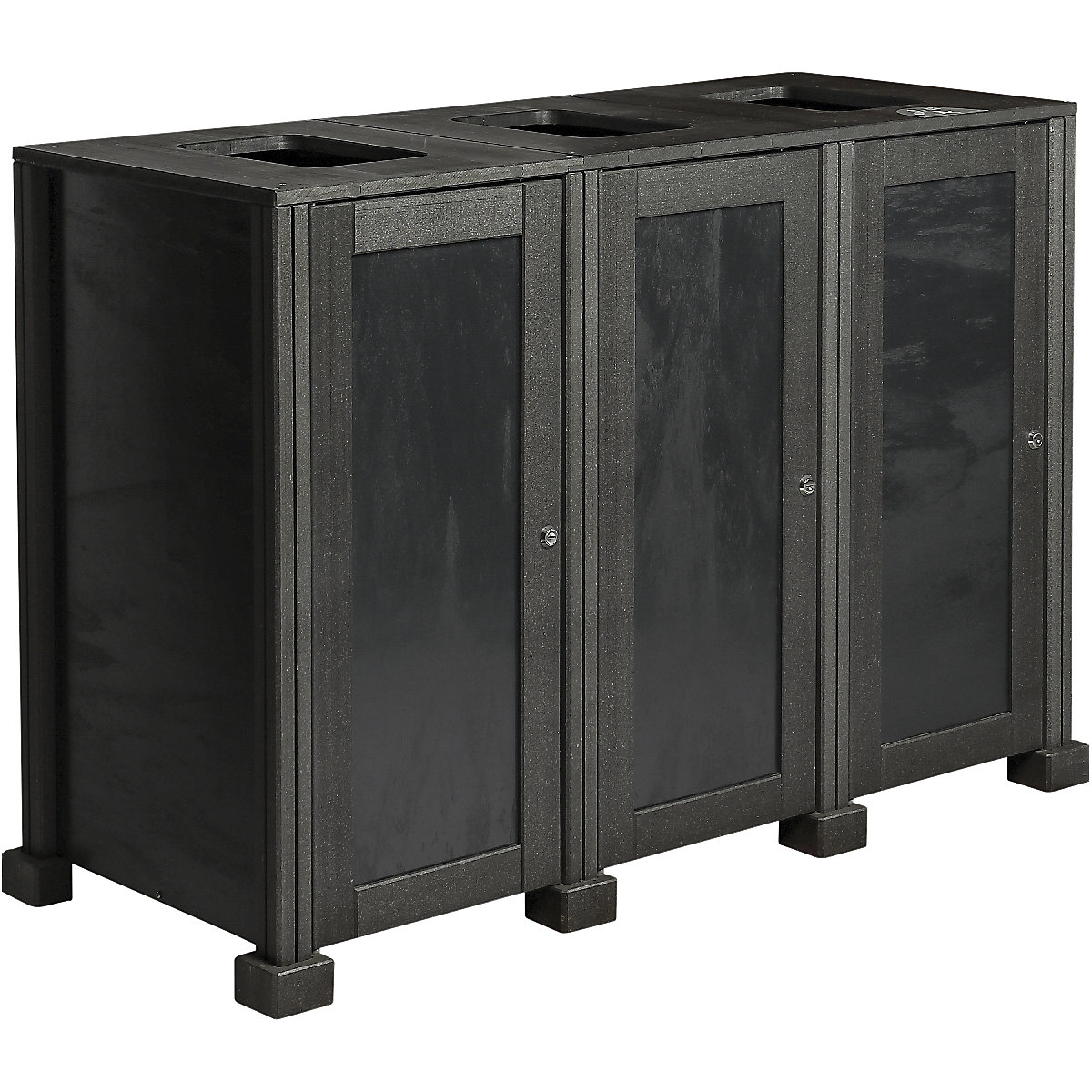 Coș de gunoi exterior, 100% materiale reciclate – Probbax (Imagine produs 2)-1