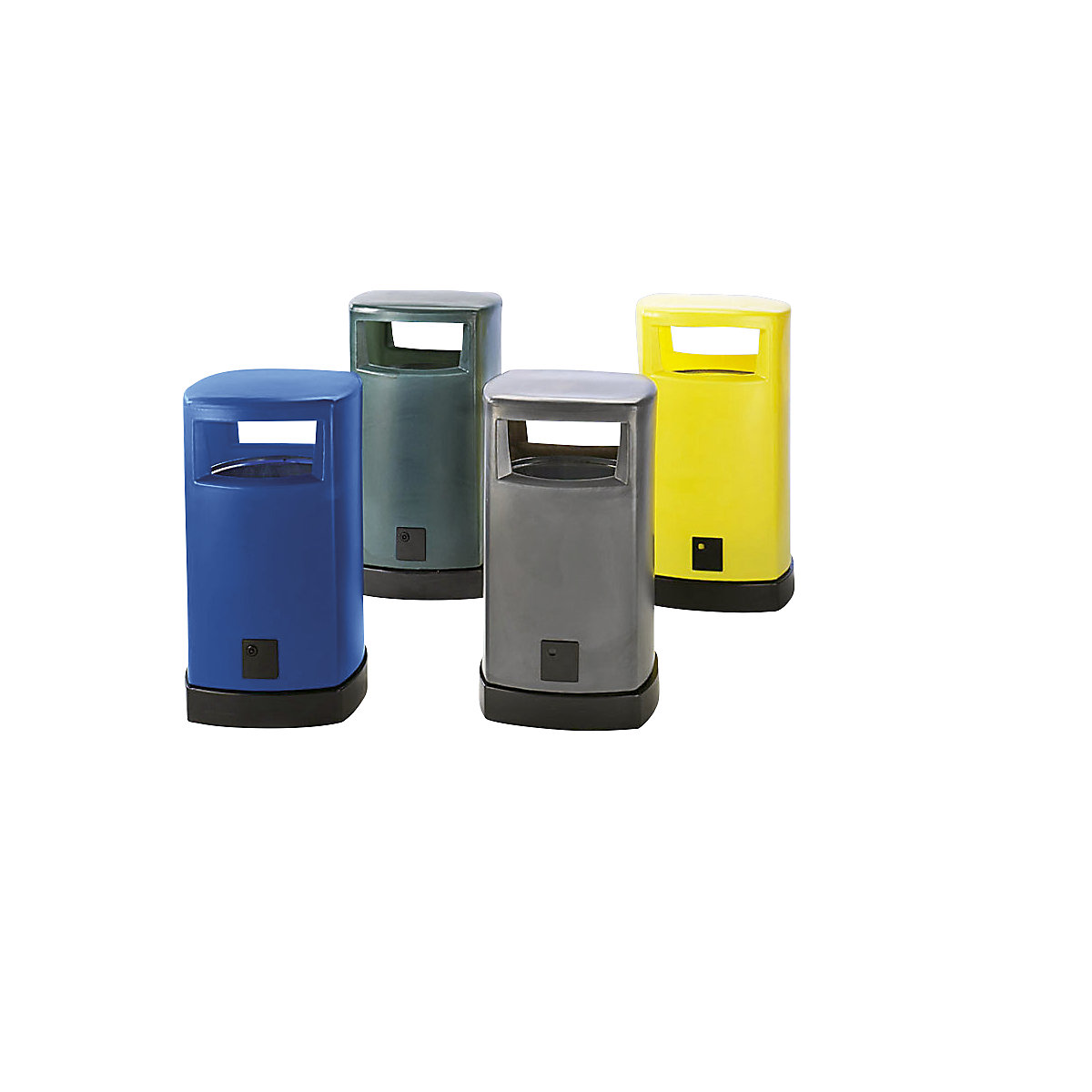 Colector de deșeuri pentru exterior, din plastic (Imagine produs 2)-1