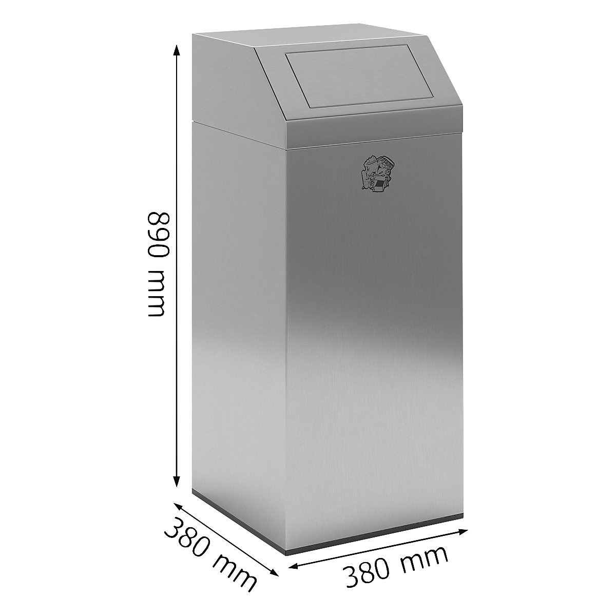 Colector de deșeuri din inox pentru interior și exterior – VAR (Imagine produs 6)-5