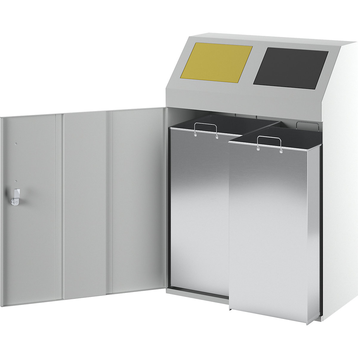 Dulap pentru colectarea materialelor reciclabile – eurokraft pro (Imagine produs 8)-7