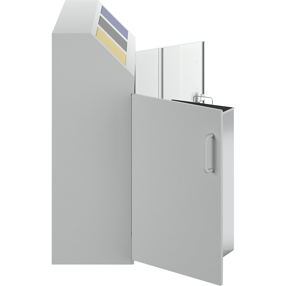 Dulap pentru colectarea materialelor reciclabile – eurokraft pro (Imagine produs 9)-8