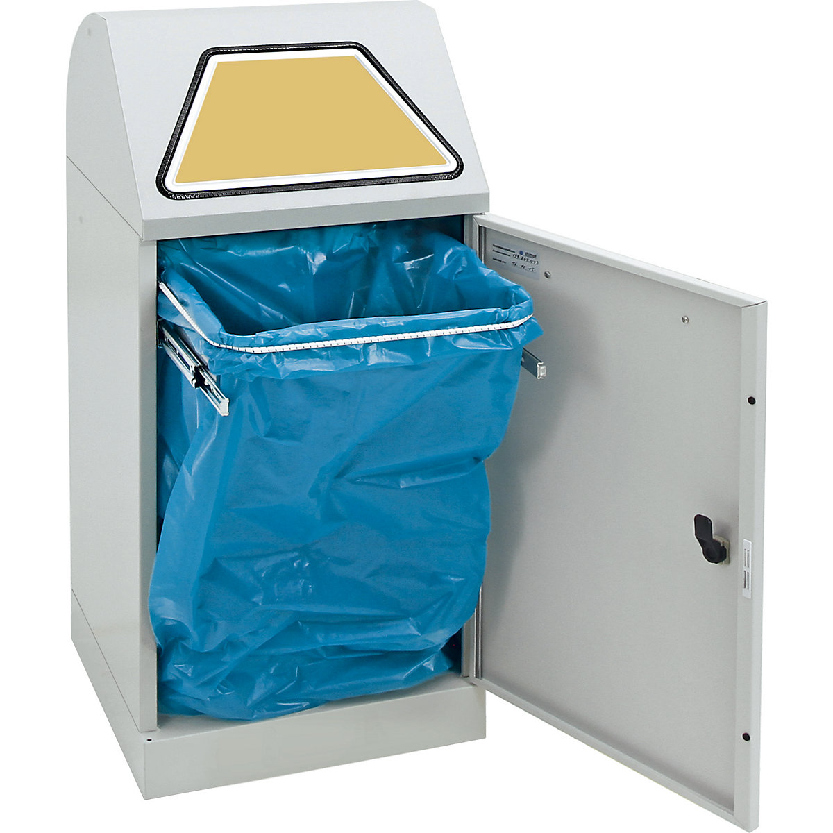 Recipient pentru sortarea deșeurilor reciclabile, clapetă acționată manual (Imagine produs 22)-21