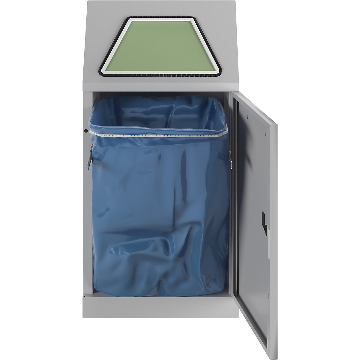 Recipient pentru sortarea deșeurilor reciclabile, clapetă acționată manual (Imagine produs 28)-27