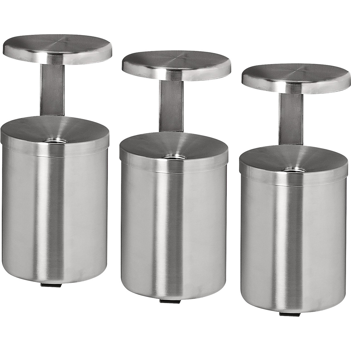 Scrumieră de perete cu acoperiș, inox